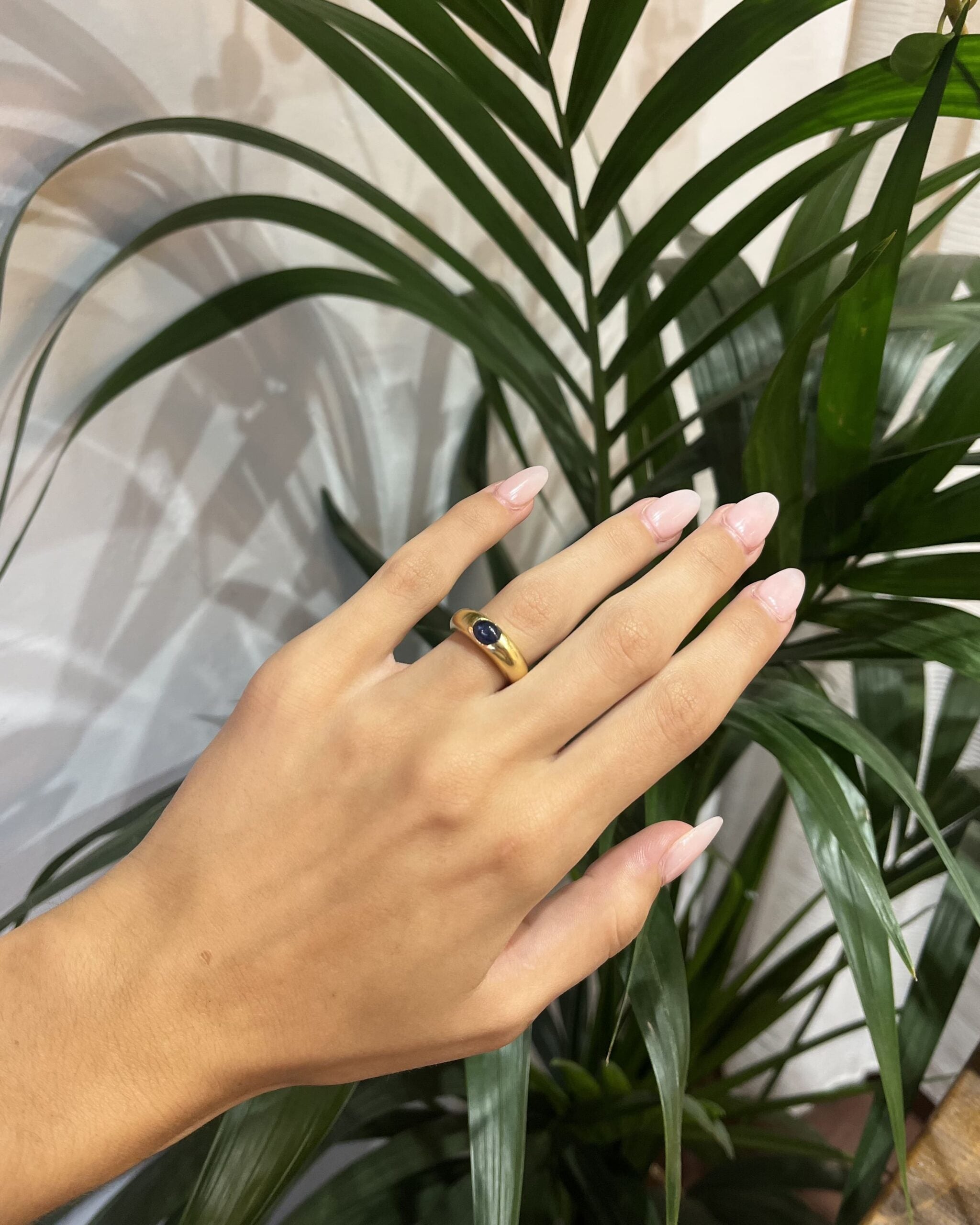 "Chendra" Sapphire Bangle Ring