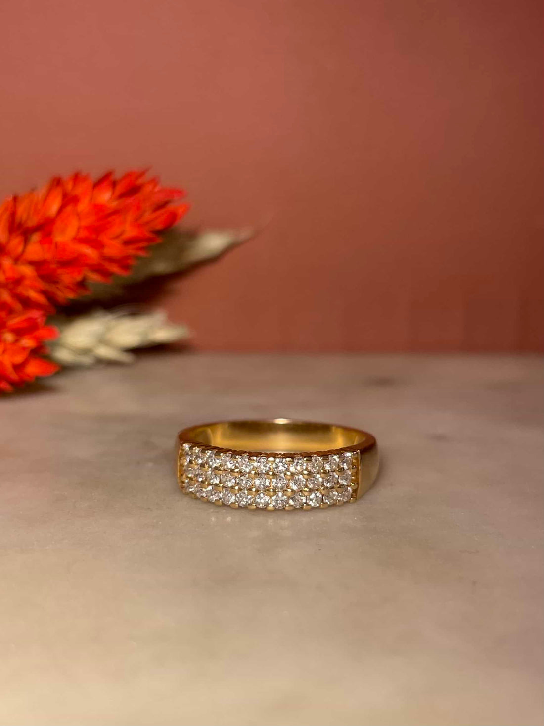 Bague Jonc Rivière 33 Diamants "Luce"