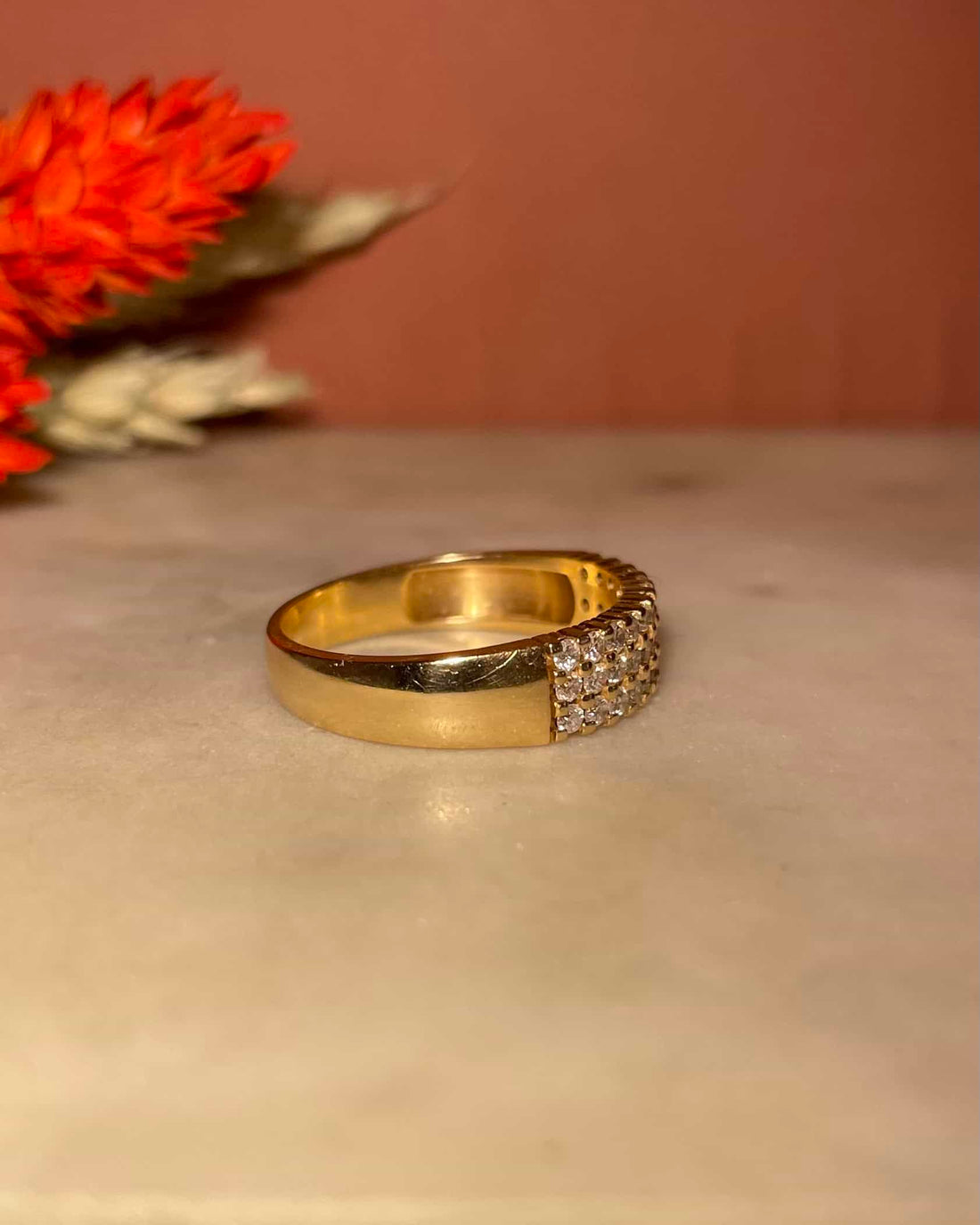 Bague Jonc Rivière 33 Diamants "Luce"
