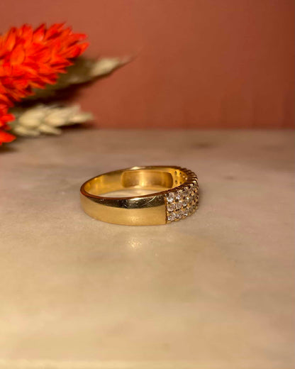 &quot;Luce&quot; 33 Diamond River Ring