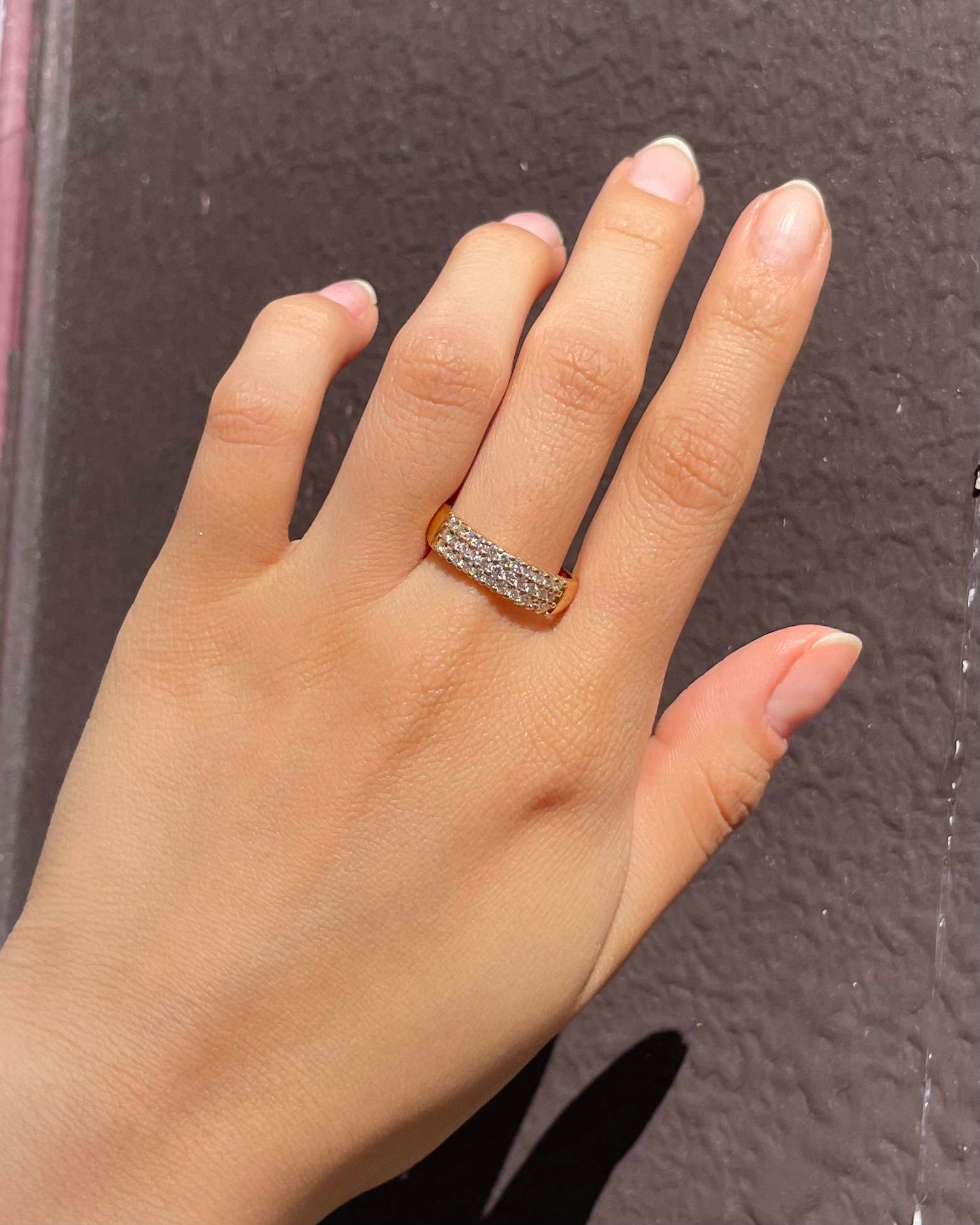 &quot;Luce&quot; 33 Diamond River Ring