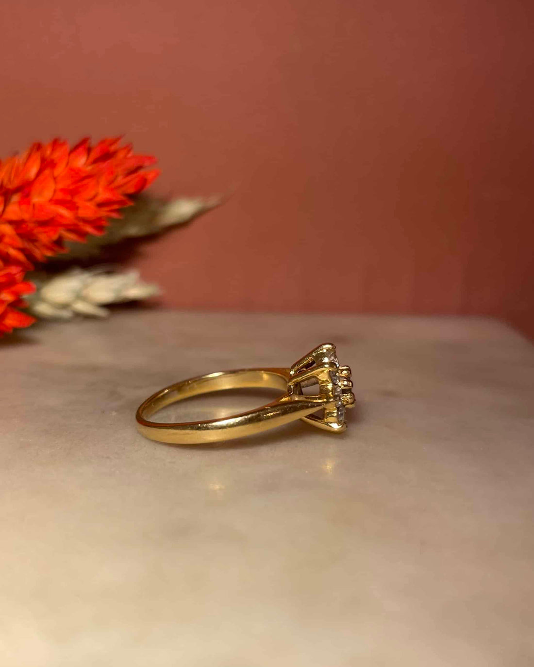 Bague Marguerite Vintage Diamants 0.32 carat &quot;Isabeau&quot;