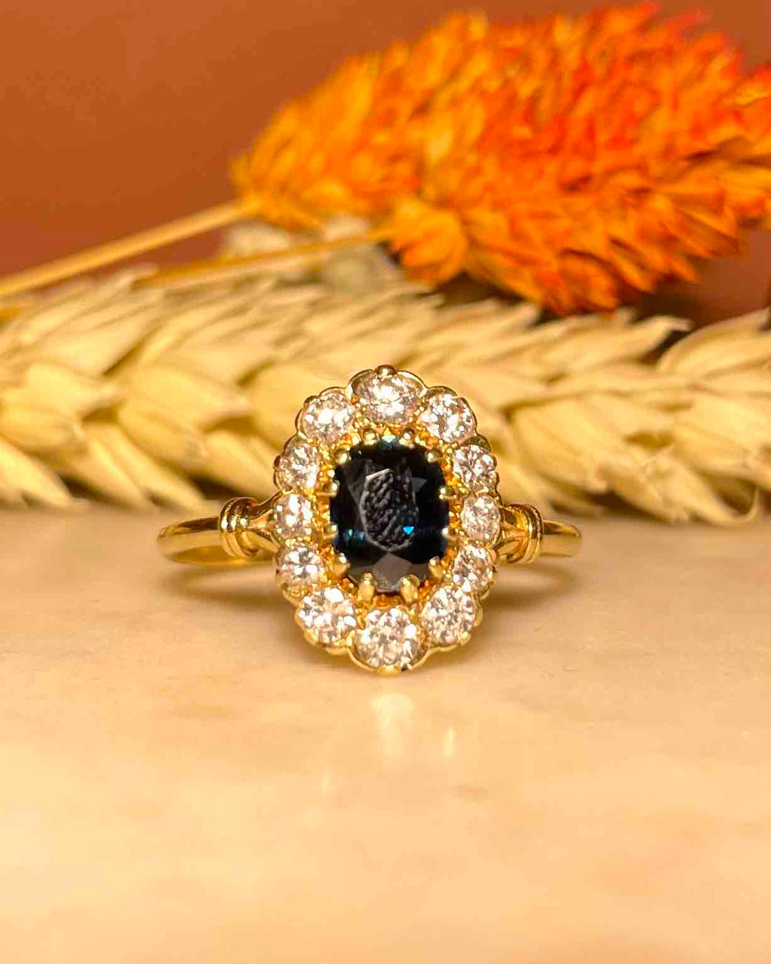 Bague Marguerite Saphir &amp; Diamants &quot;Sanara&quot;