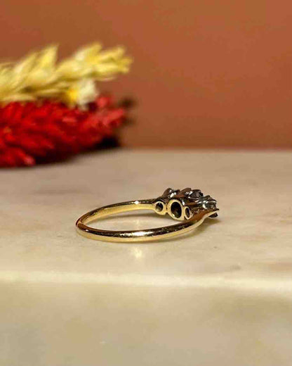 Bague Trilogie Saphir &amp; Diamants &quot;Laurine&quot;