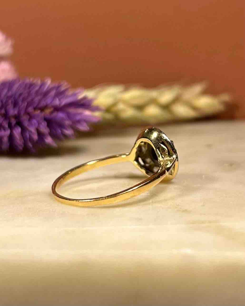 Bague Vintage Art-Déco Diamants "Mélodie"