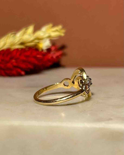Bague Vintage Tourbillon Diamants &quot;Dalina&quot;