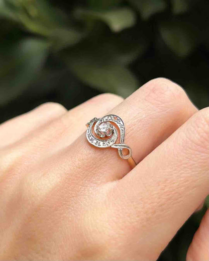 Bague Vintage Tourbillon Diamants &quot;Dalina&quot;