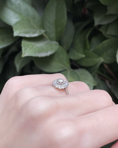 Bague Art-Déco 13 Diamants &quot;Katsia&quot;