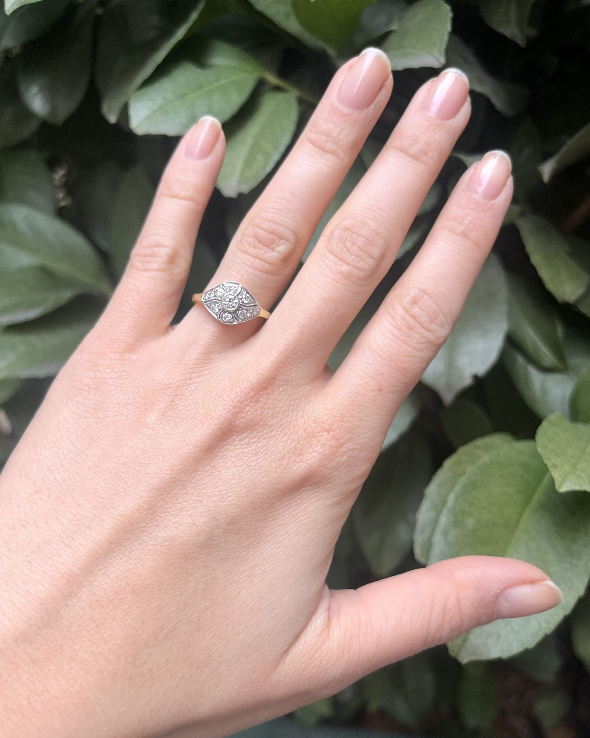 Bague Art-déco Diamants "Cornelia" - Elliade Paris