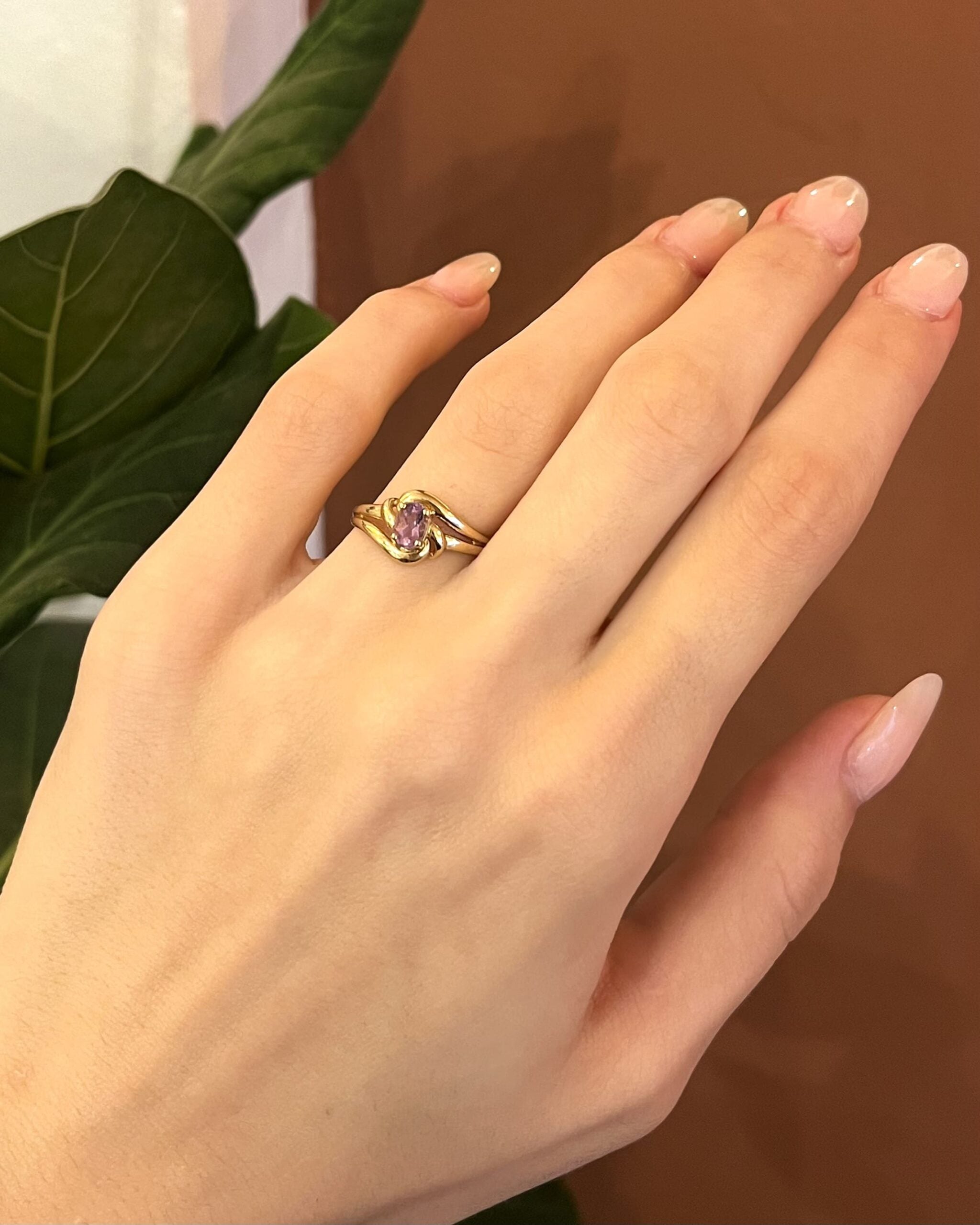 Bague Solitaire Améthyste "Farah"