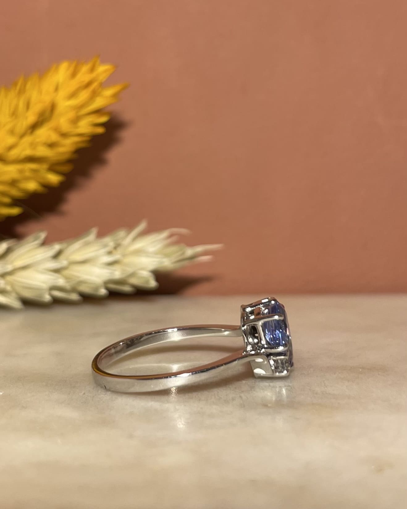 Bague Toi &amp; Moi Saphirs 1.20 carat et diamants "Constantina"