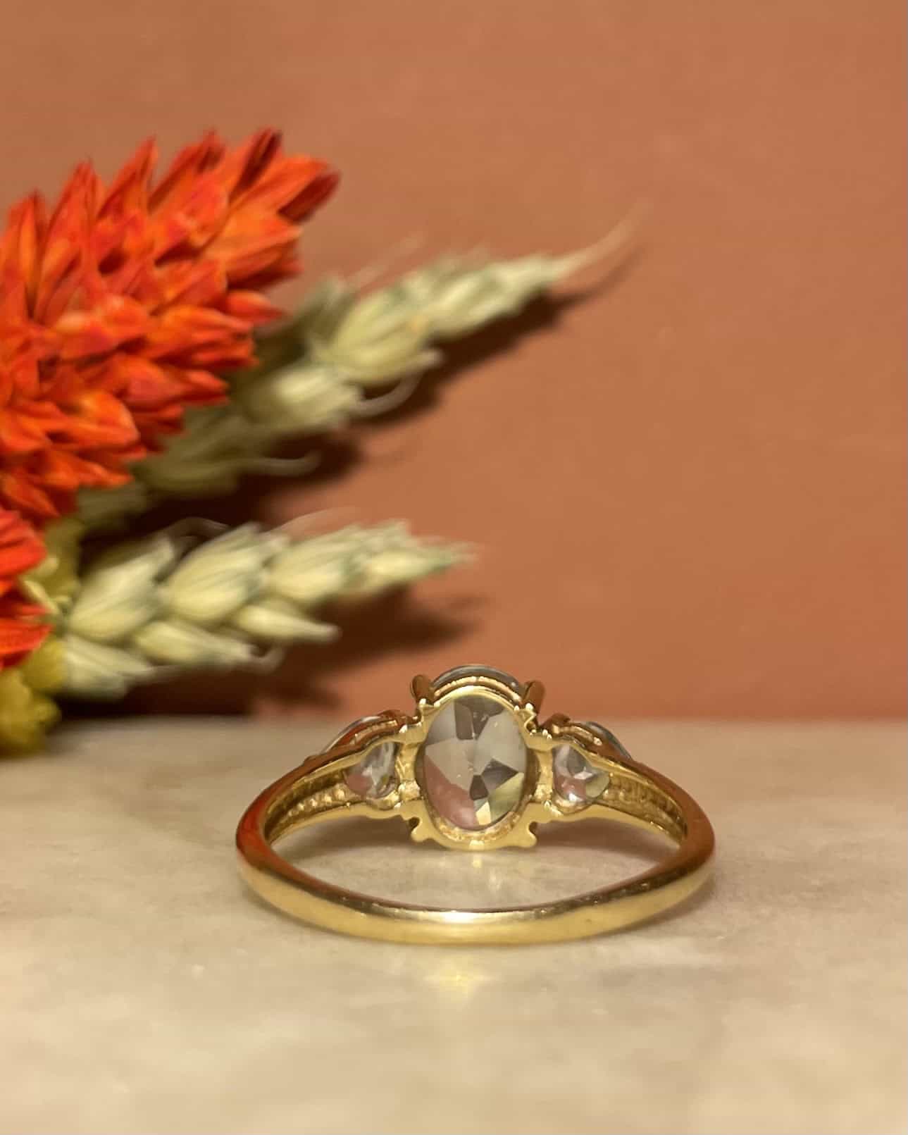 "Nalani" 1.75 carat Topaz Trilogy Ring