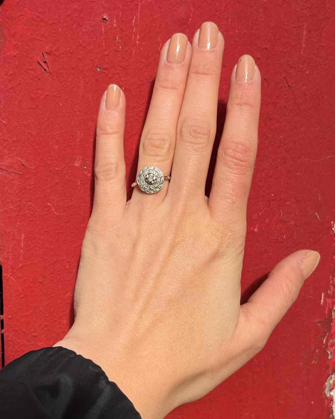 Bague Art-déco diamants &quot;Lydie&quot;