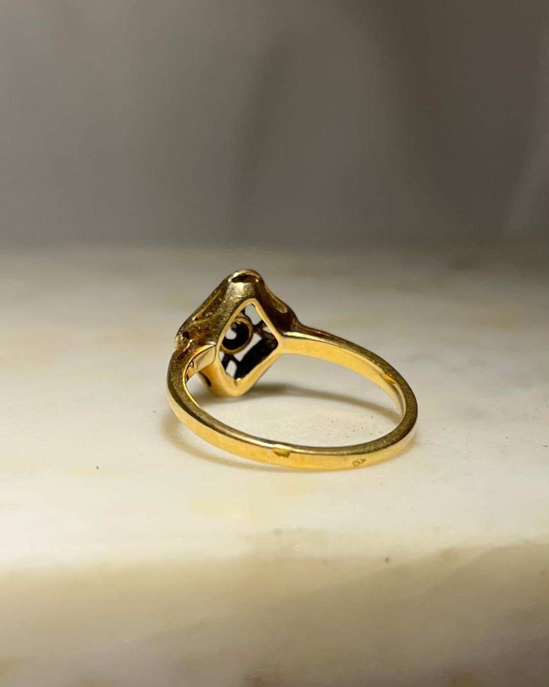 Bague Art-déco diamants &quot;Gine&quot;