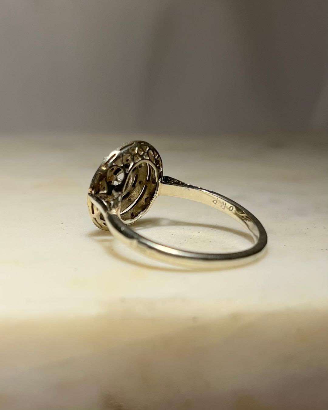 Bague Art-déco diamants &quot;Lydie&quot;