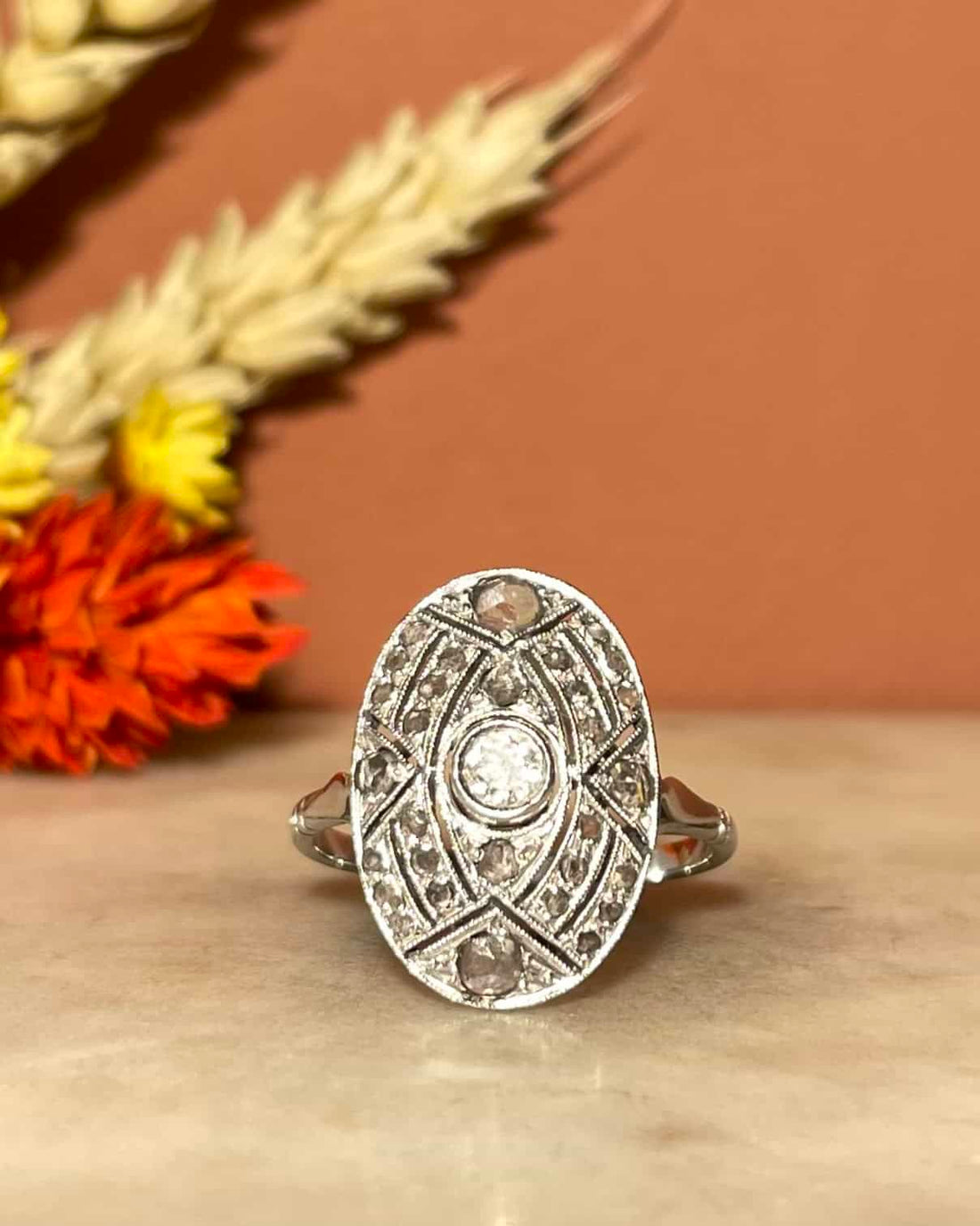 Bague Art-déco 31 Diamants "Nakiya "