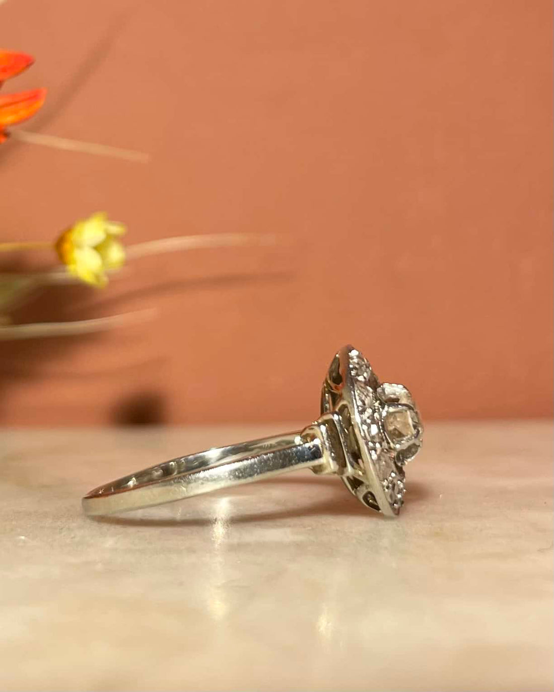 Bague Art-déco 13 Diamants &quot;Uriah&quot;