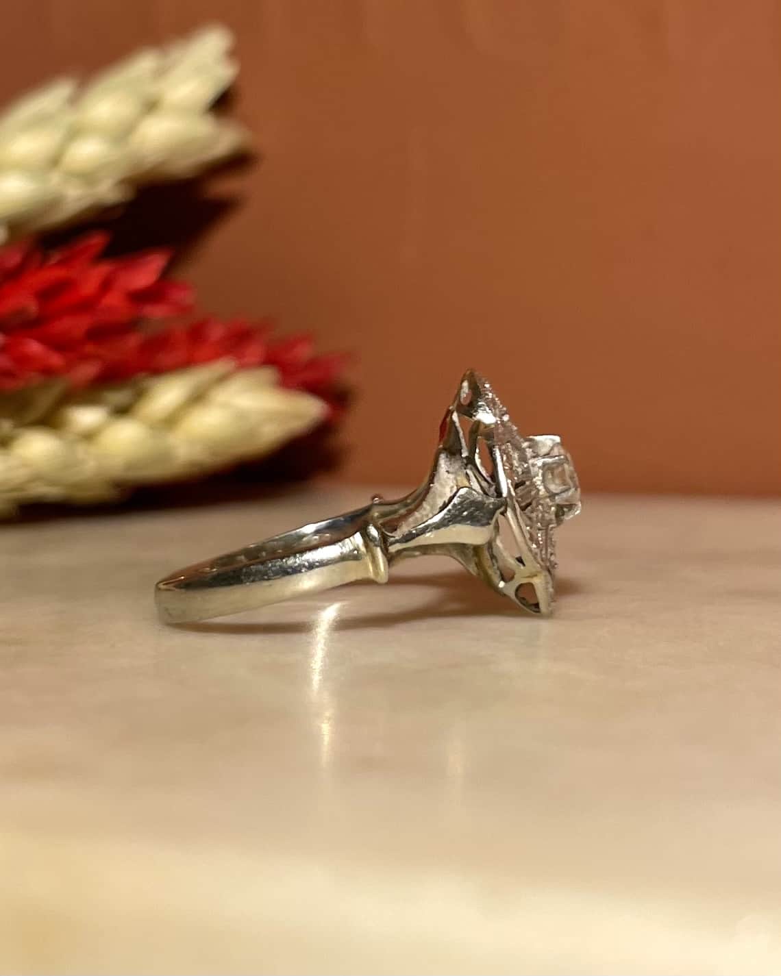 Bague Art-déco 1930 Diamants &quot;Lexie&quot;