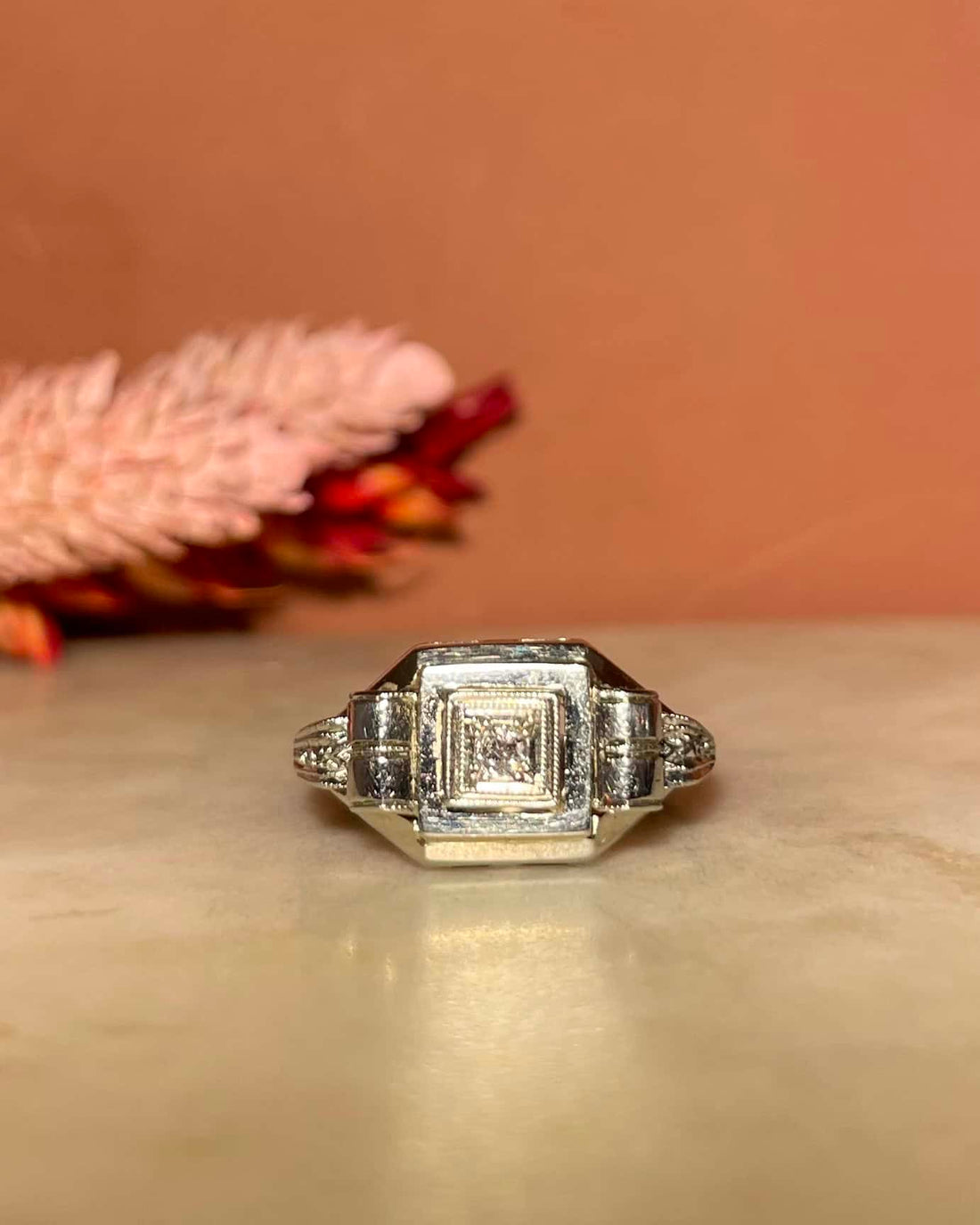 Bague Tank Art Déco Diamant &quot;Odyle&quot;