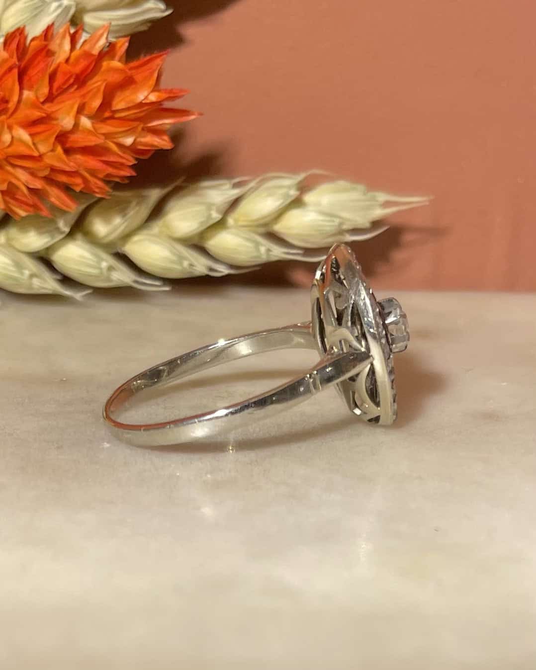 Bague Art-déco Saphirs &amp; Diamants "Janiss"