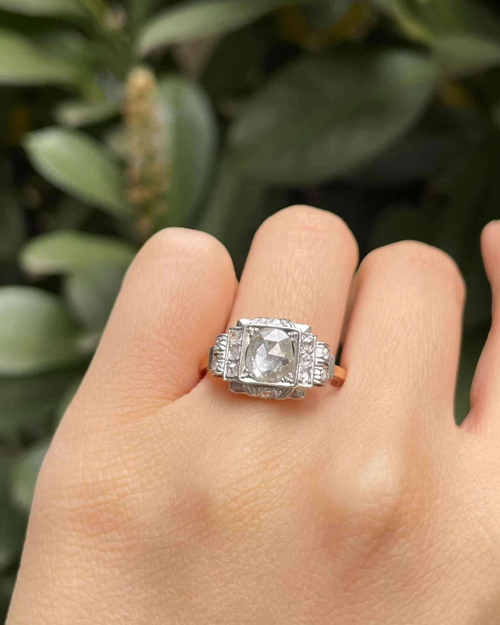 Art Deco Diamond Ring 1.24 Carat "Nyal"