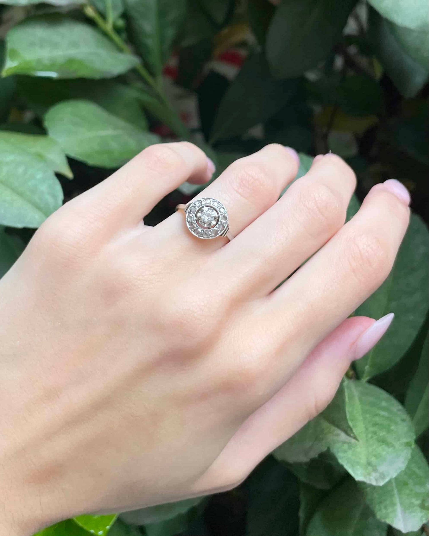 Bague Art-déco 13 Diamants &quot;Uriah&quot;