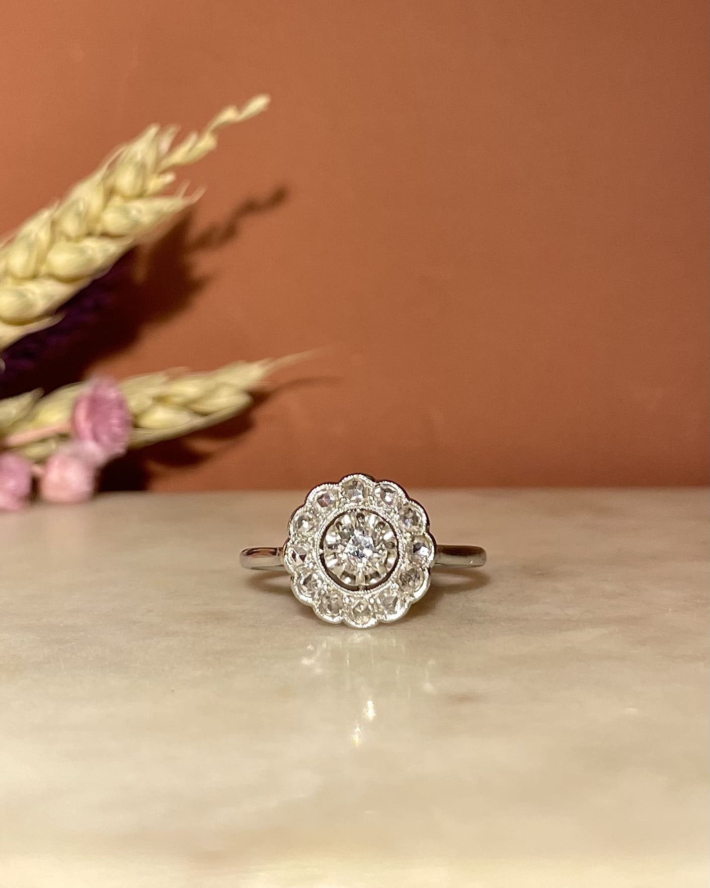 Bague Art-Déco 13 Diamants "Katsia"