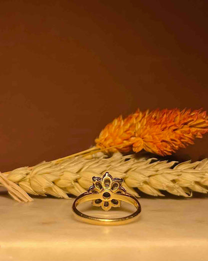 Bague Marguerite Saphir &amp; Diamants &quot;Olly&quot;