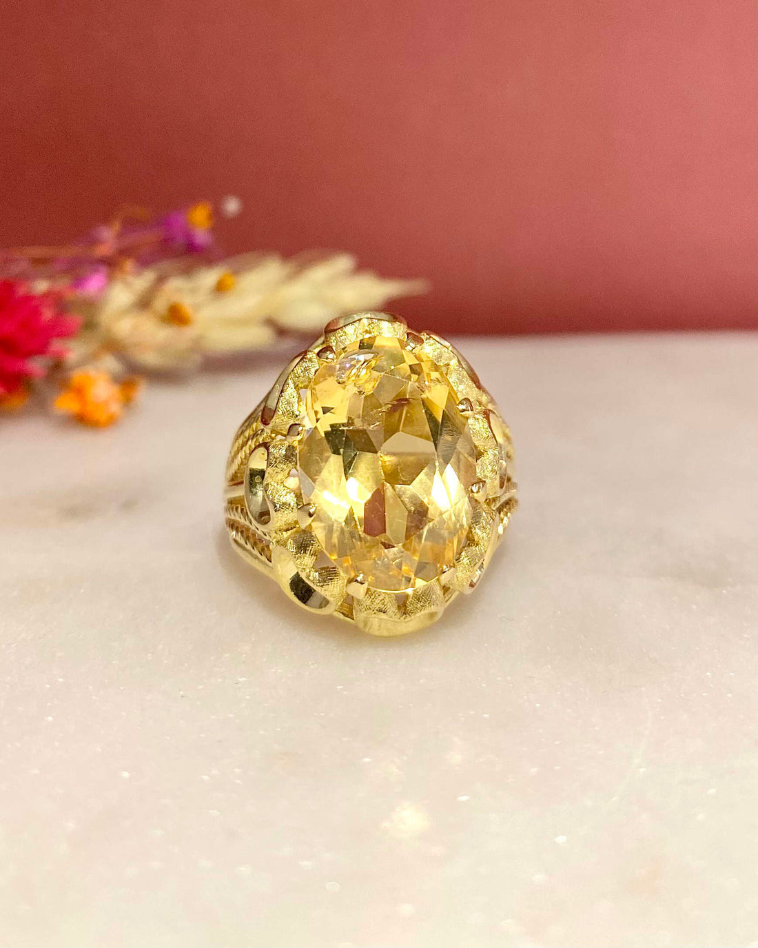 5.50 carat Citrine Cocktail Ring &quot;Garance&quot;