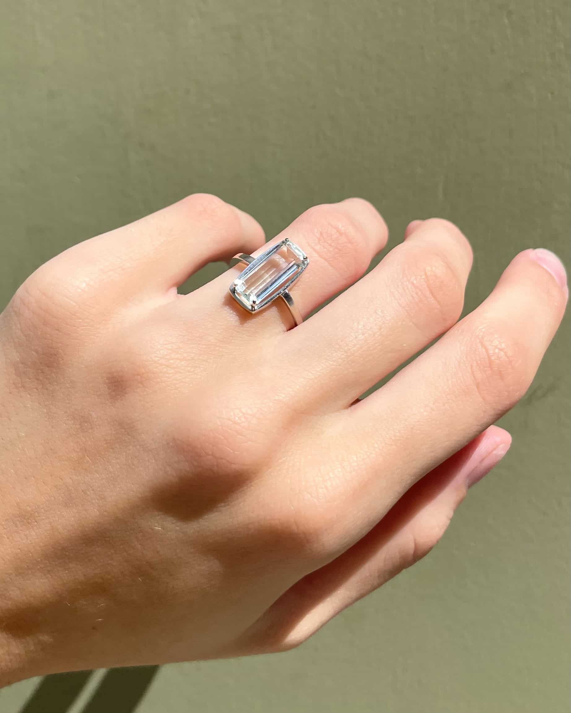 Bague Cocktail Aigue-Marine 2.85 carats "Ézaé"