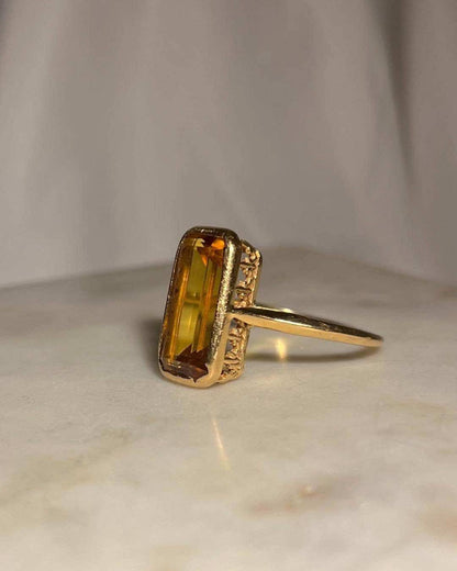 Bague cocktail citrine &quot;Margot&quot;