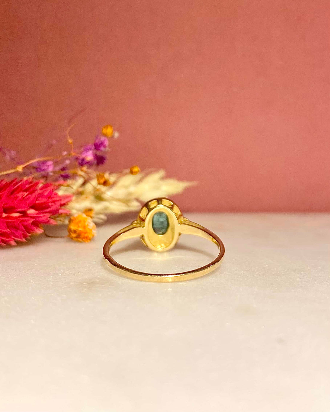 Bague Style Art-Déco Émeraude &quot;Emeline&quot;