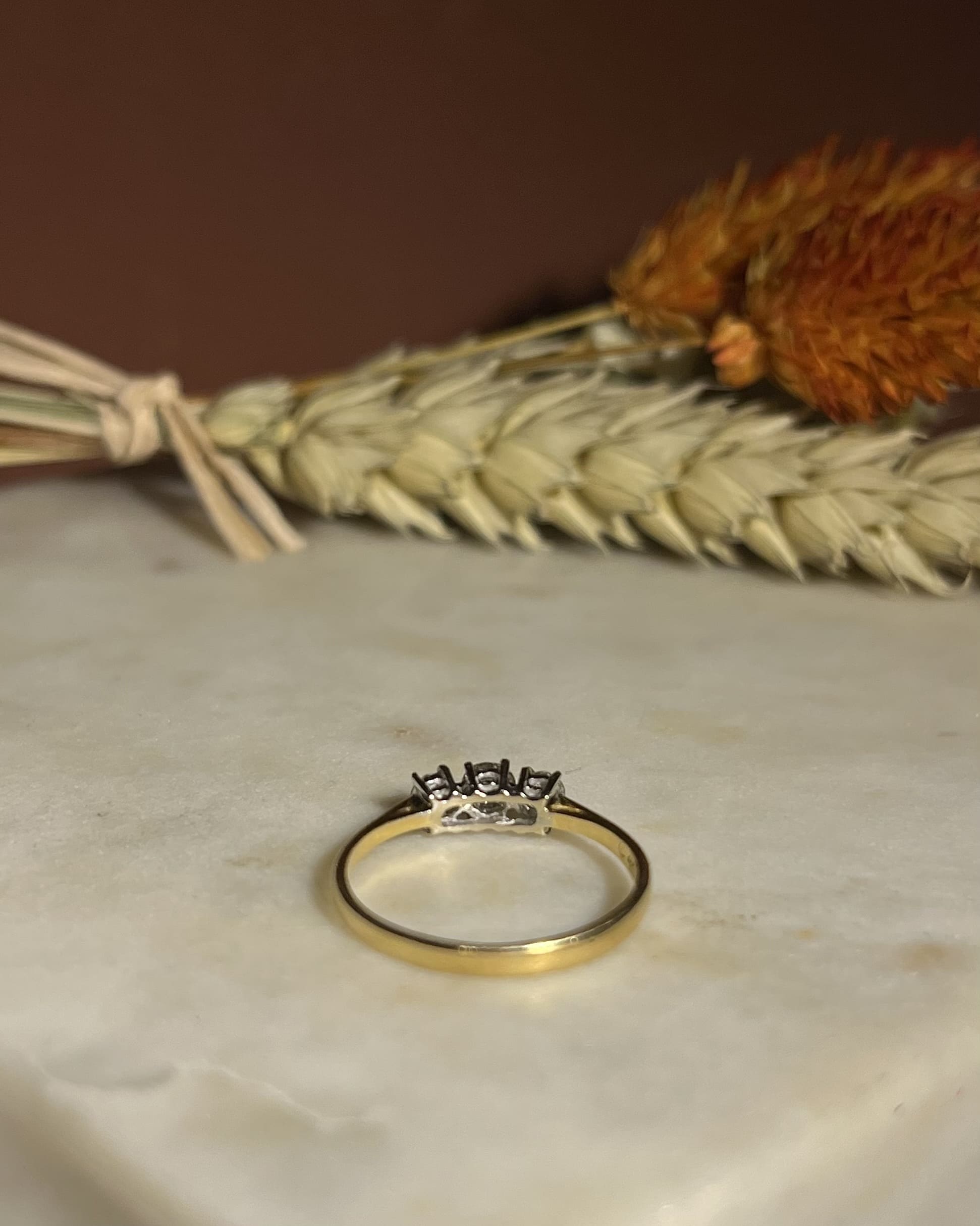 Bague Vintage Trilogie Diamants "Grace"