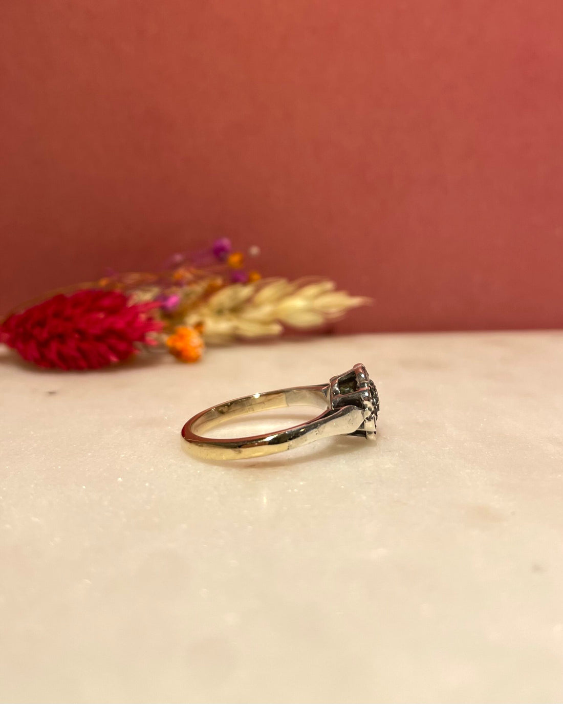 Bague Marguerite Style Art-Deco Diamants "Lianna" - Elliade Paris