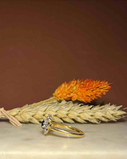 Bague Marguerite Saphir &amp; Diamants &quot;Olly&quot;