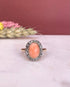 Bague Marguerite Corail 2.30 carats & Diamants "Adélaïde" - Elliade Paris