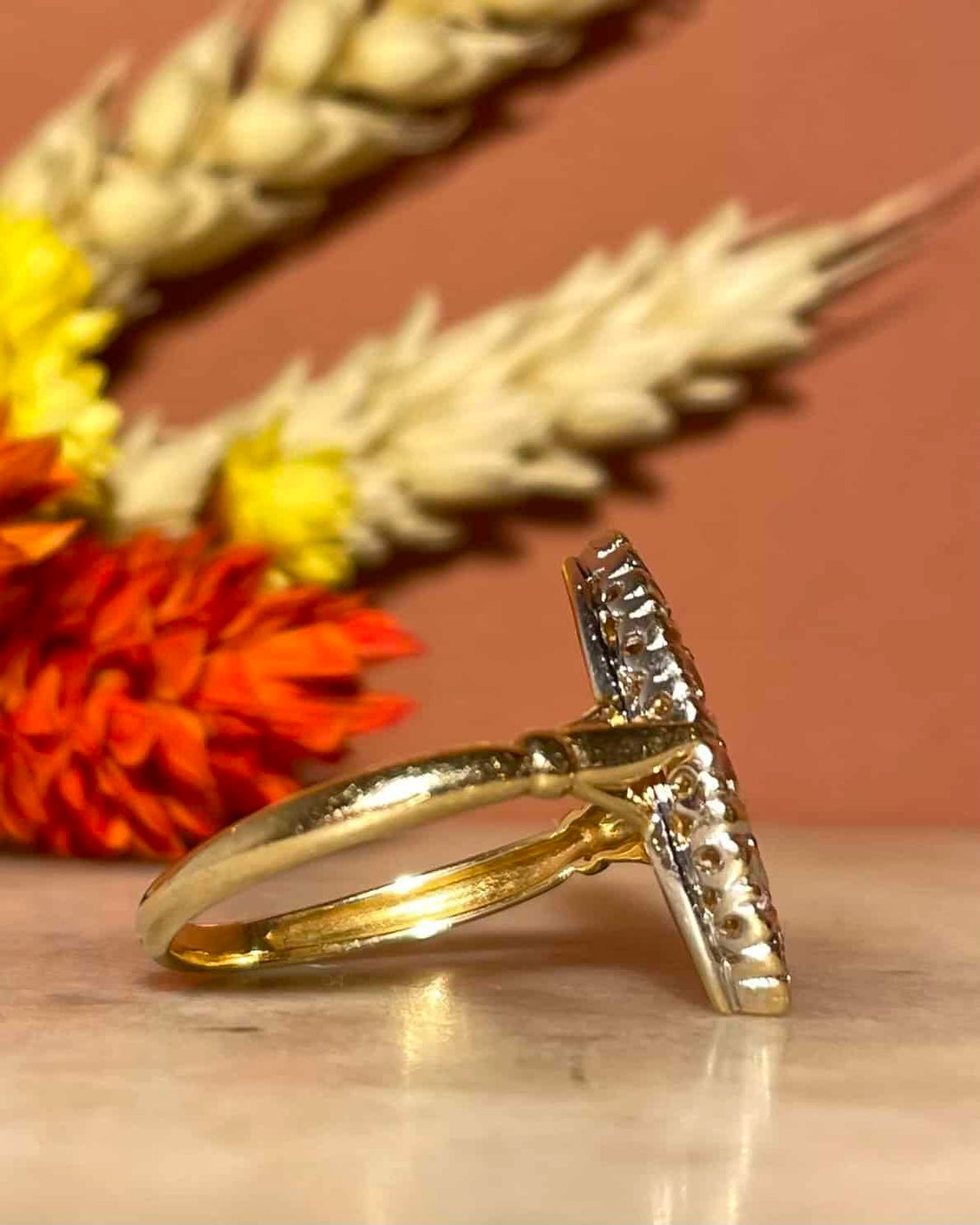 Bague Vintage Marquise 13 Diamants "Syntia"