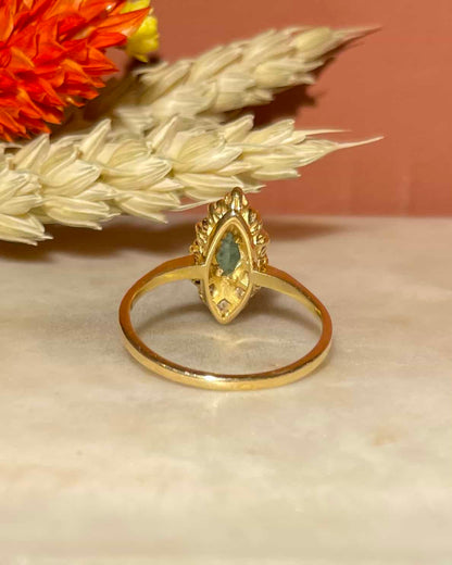 Bague Marquise Émeraude &amp; Diamants &quot;Icona&quot;