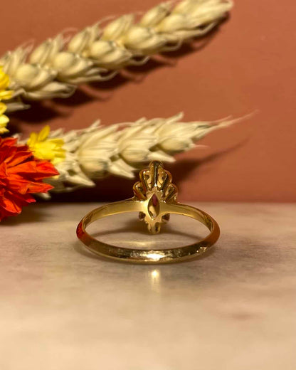 Bague Marquise Rubis &amp; 10 Diamants &quot;Melissane&quot;
