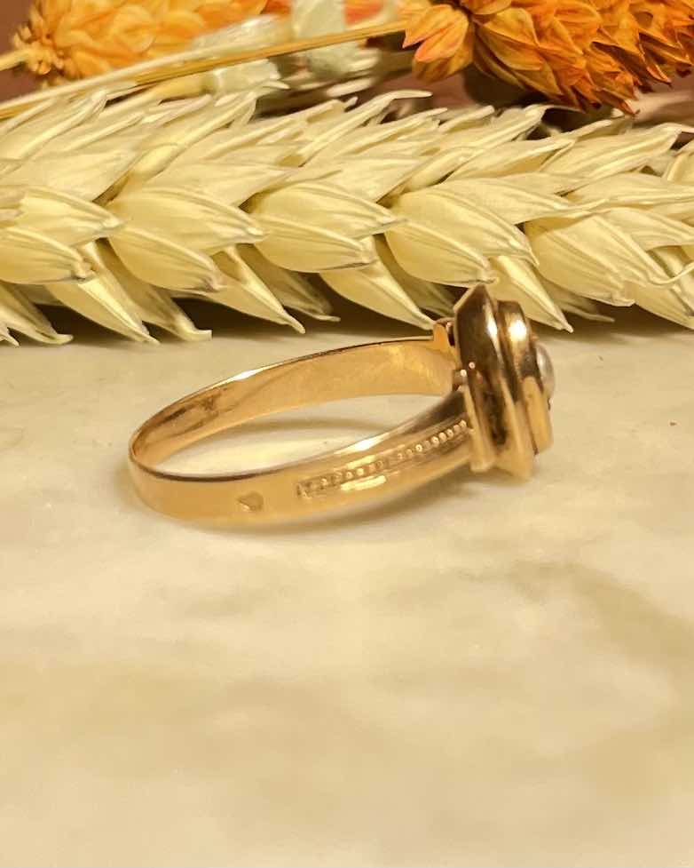 Bague XIXe siècle Perle étoilée &quot;Eileen&quot;