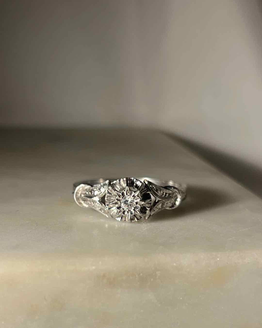 Bague en Or gris &amp; Diamants &quot;Luce&quot;