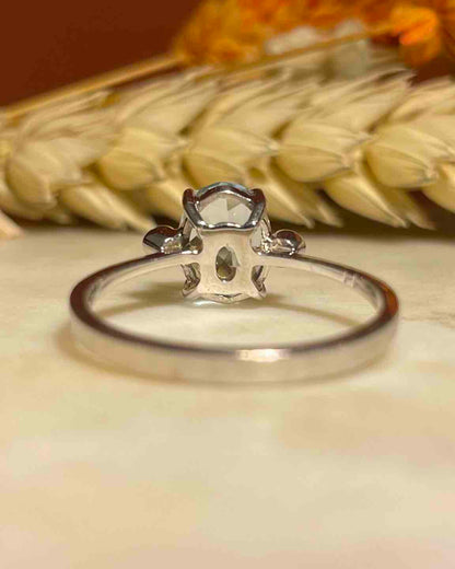 Bague Trilogie Aigue-Marine &amp; Diamants &quot;Yvana&quot;