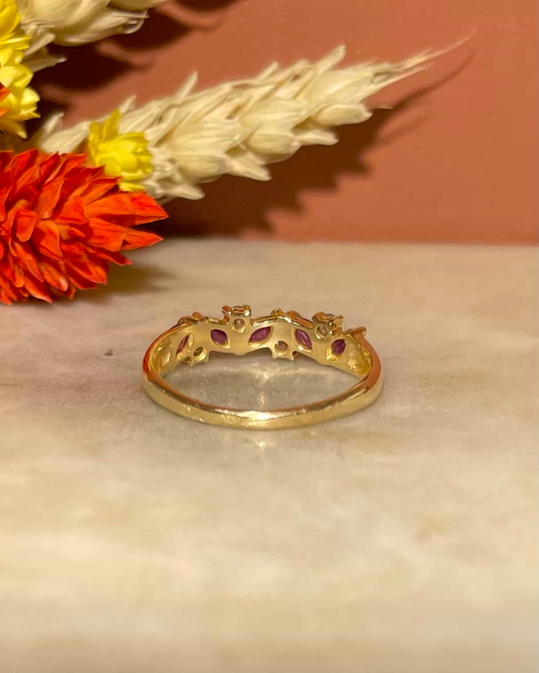 Bague Rivière Rubis & Diamants "Clarita"