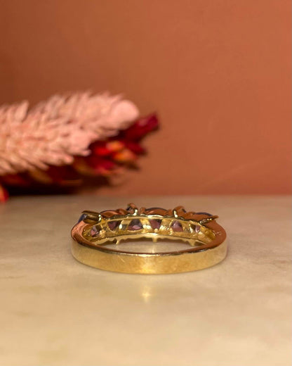 Bague Rivière Tanzanites 1.30 carat &quot;Vayk&quot;