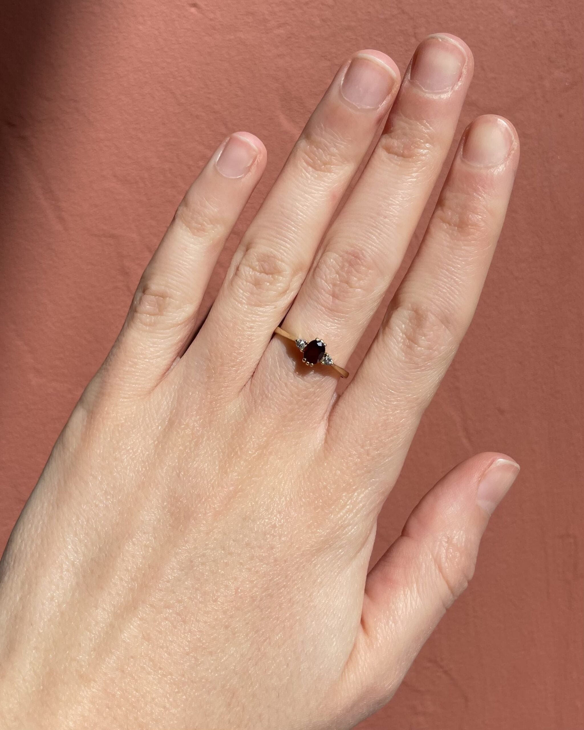 "Otta" Ruby &amp;amp; Diamond Trilogy Ring