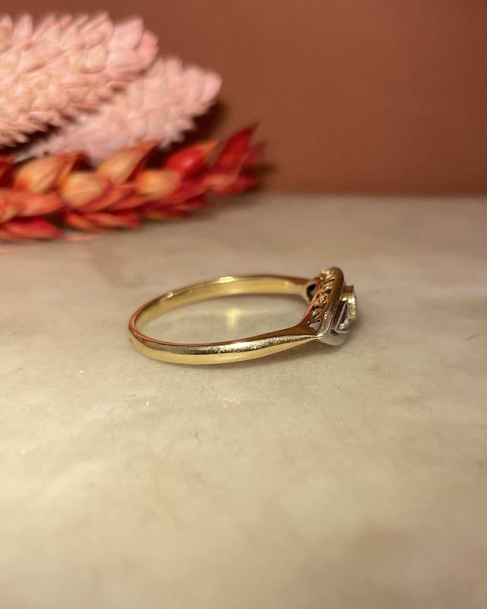 Bague Art déco Diamants Vintage &quot;Linnea&quot;