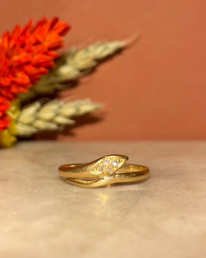 Bague Vintage Serpent Diamants &quot;Marian&quot;