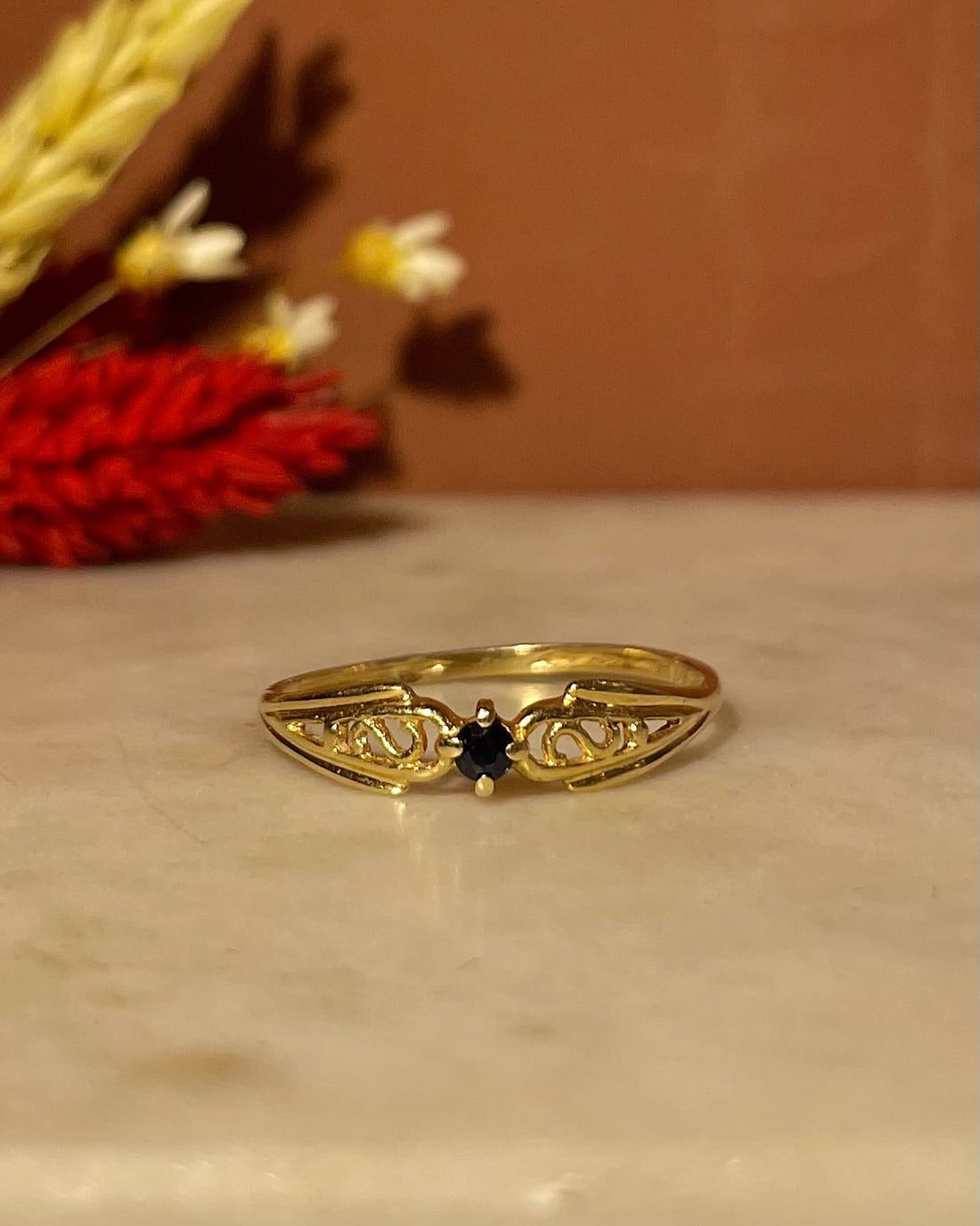 Bague Jonc Saphir &quot;Ronnie&quot;