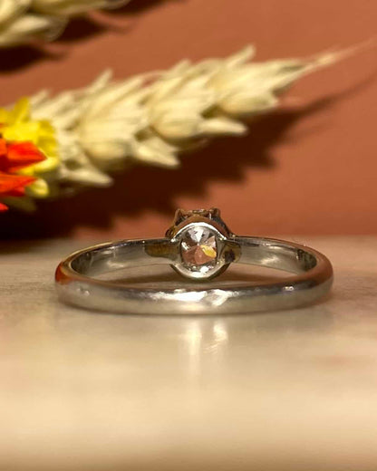 Bague vintage solitaire diamant 0.48 carat &quot;Paloma&quot;