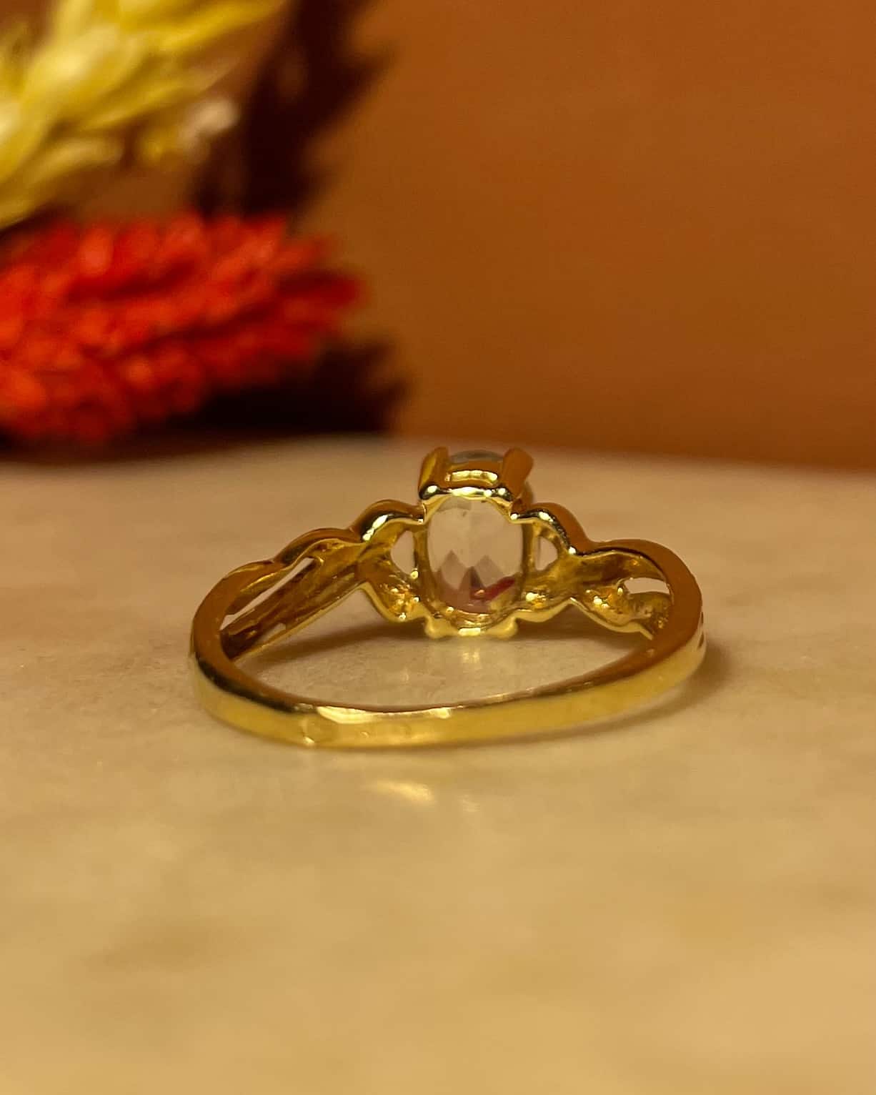 "Ezra" Topaz Solitaire Ring